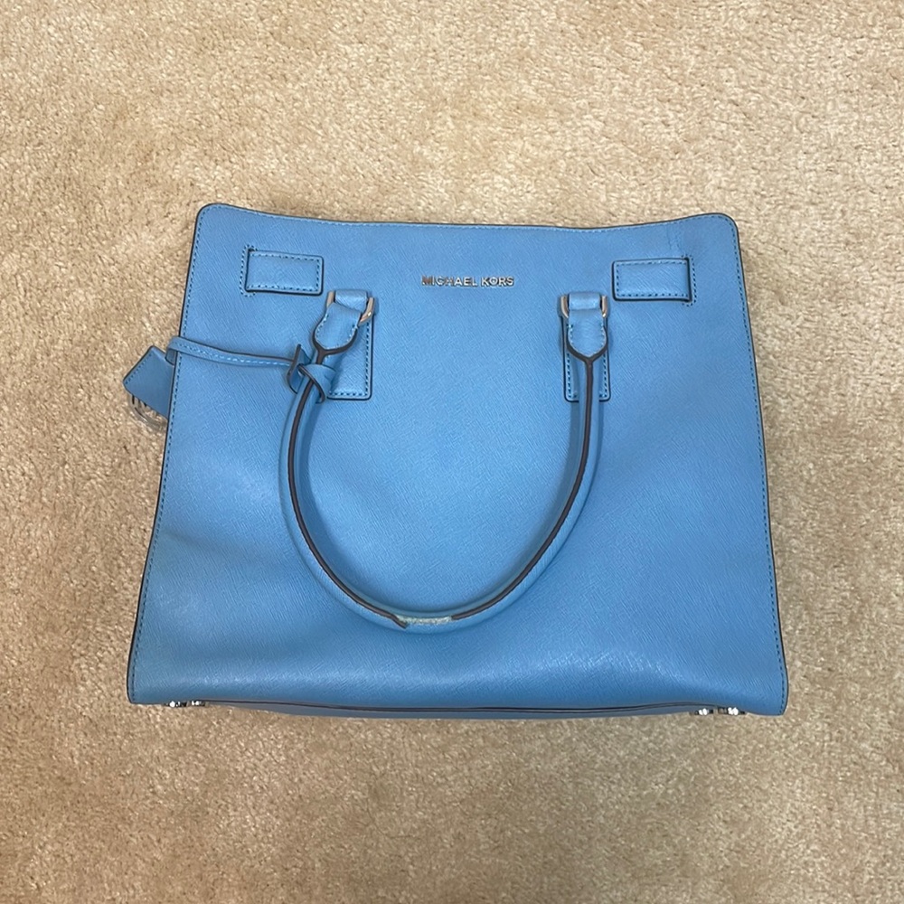Blue Michael Kors bag